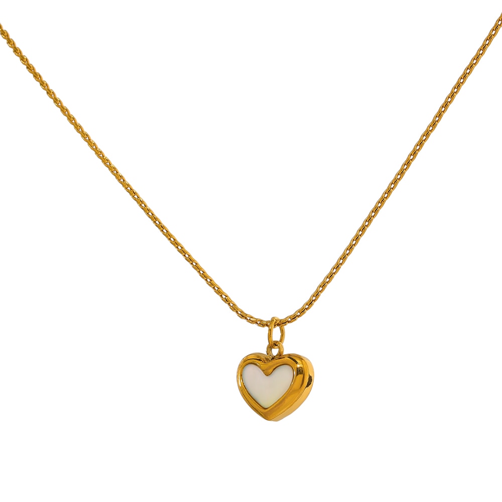 Colar Pingente Coração Cute Ouro 18k